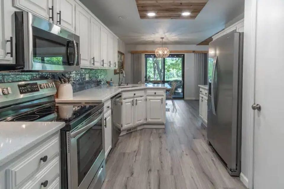 Well stocked kitchen including coffee maker, crock-pot, spices, etc. 