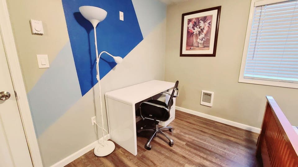 Work desk in the first bedroom