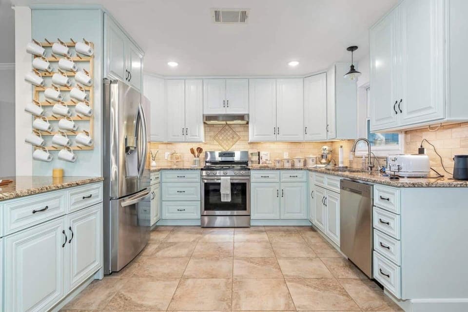 Chef-friendly Kitchen Fully Equipped with Stainless Steel Appliances