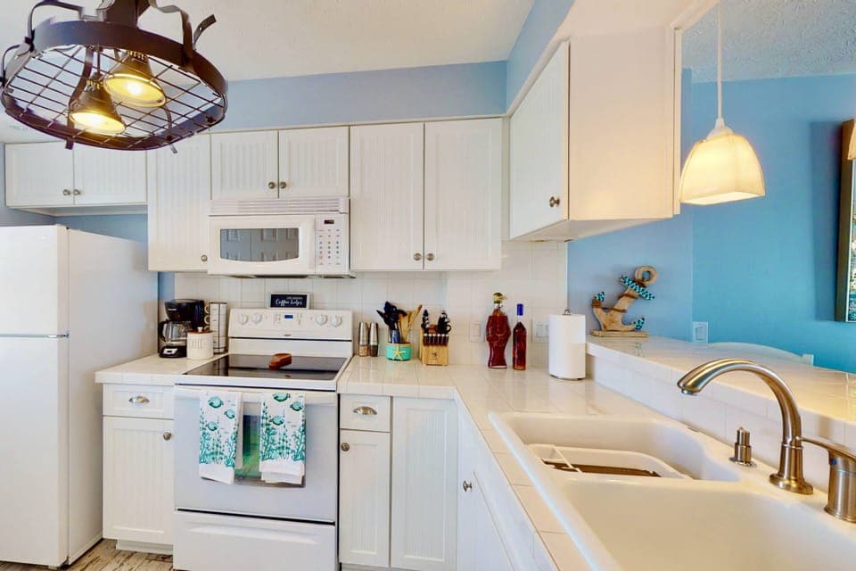 There is plenty of room in the kitchen to make that great meal