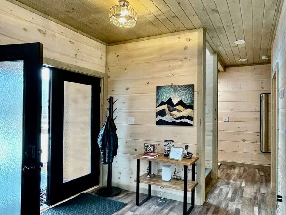 Enter Mimosa Sunrise through the distinctive double doors.