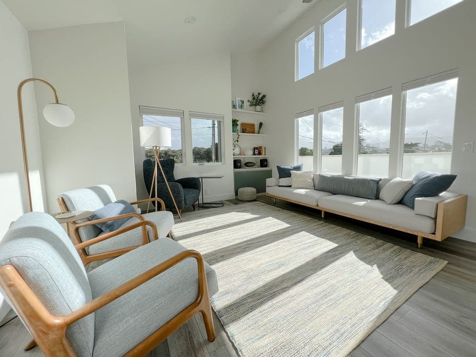 Upstairs living room. 