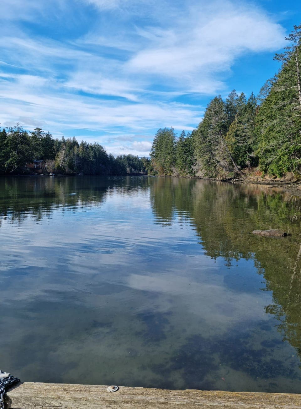View from private dock