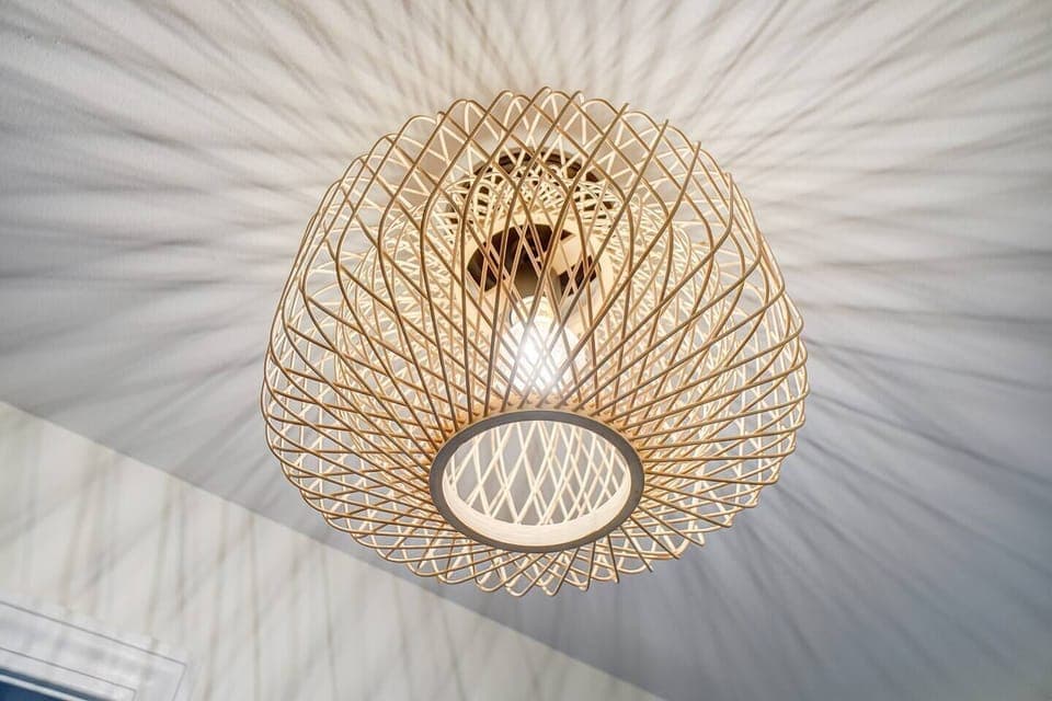 Tastefully-decorated with new light fixtures throughout.