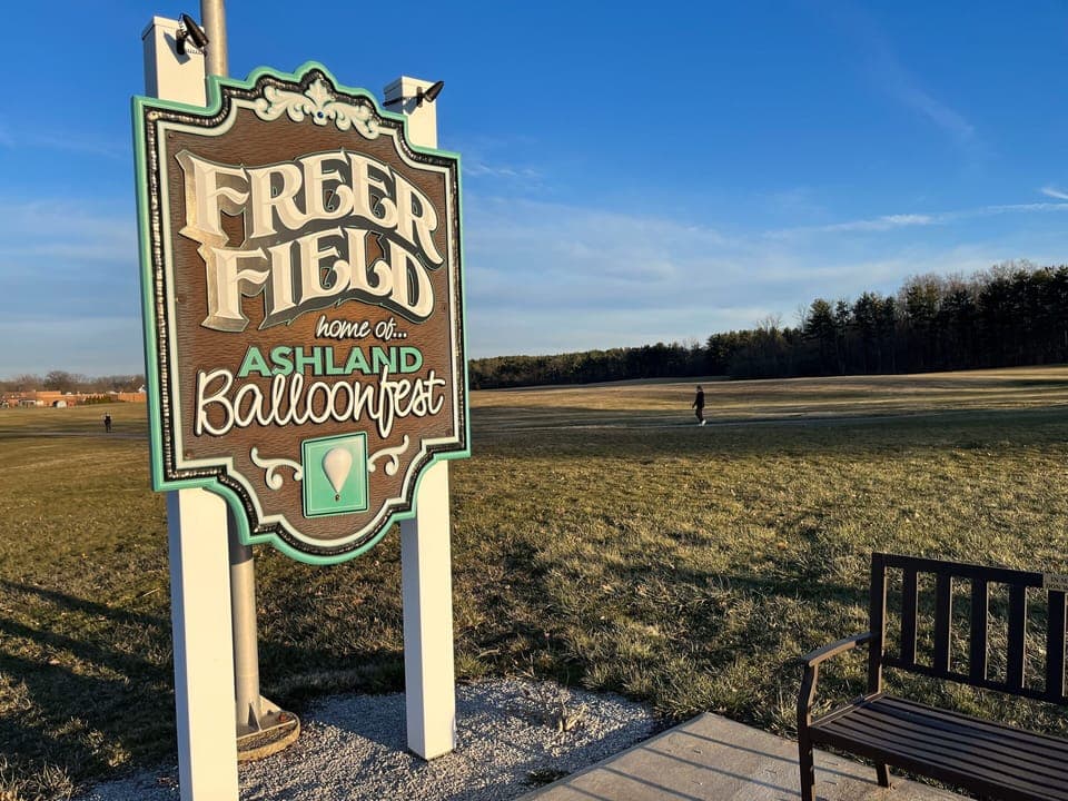  Located across the street, Freer Field Home of the Ashland Balloonfest