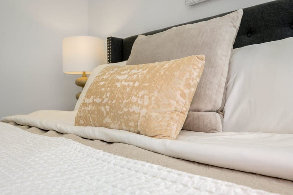 Master bedroom with premium king mattress 