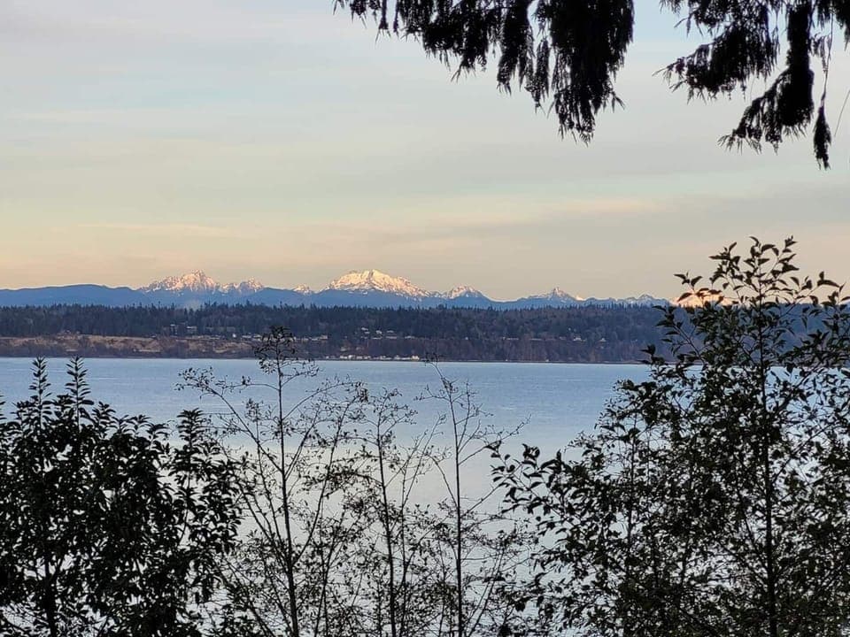 Mountain View from the Deck of Bells Beach Lookout