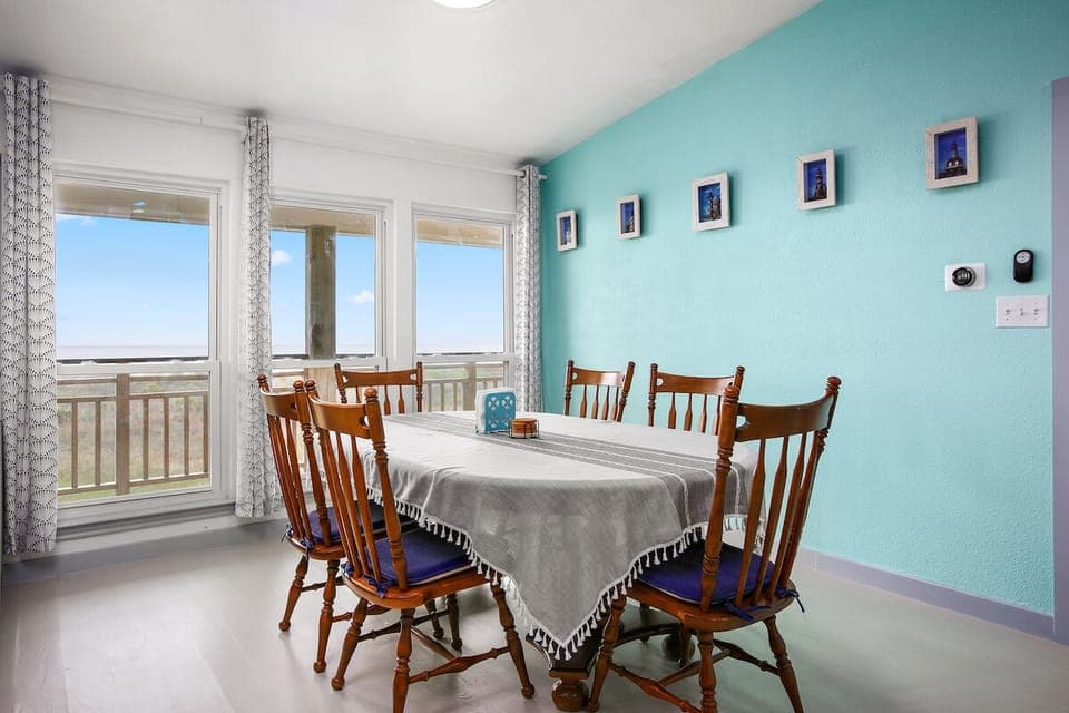 Formal dining table. Enjoy unobstructed ocean view!