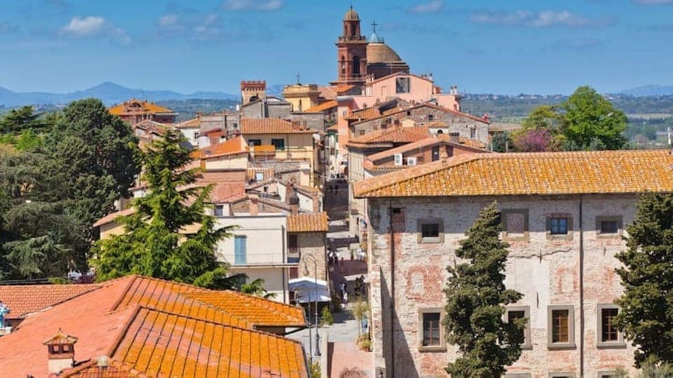 Castiglione del Lago from the castle.