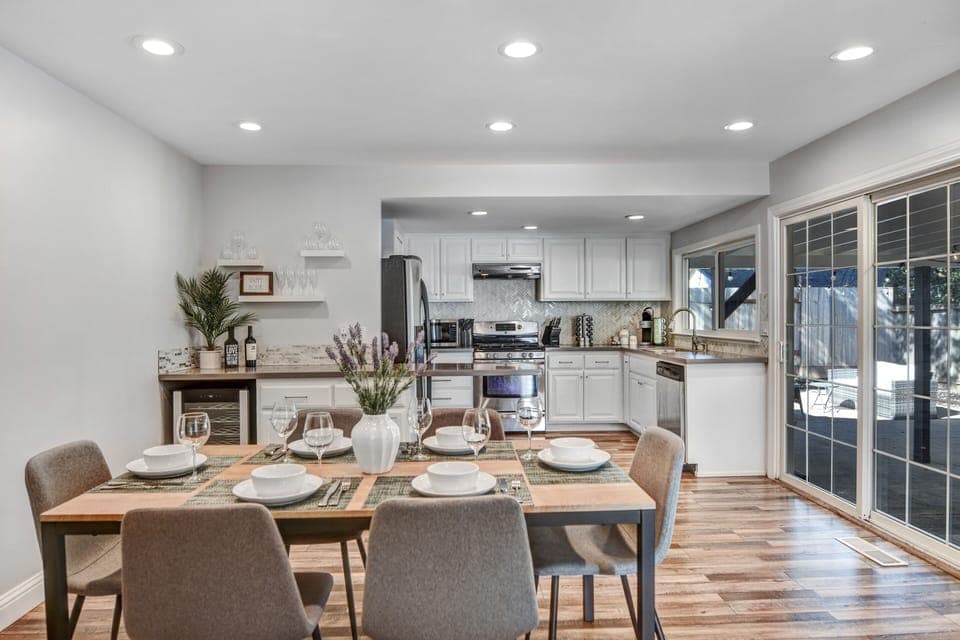Front entryway leads to dining room, kitchen and living room.