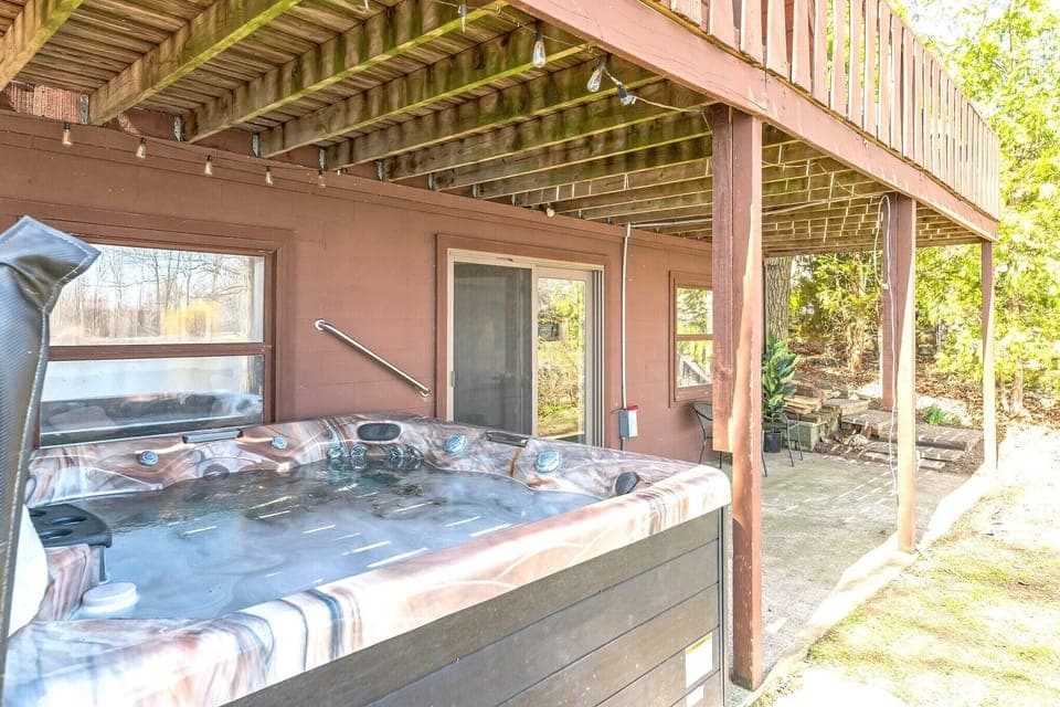 Hot tub with a view!
