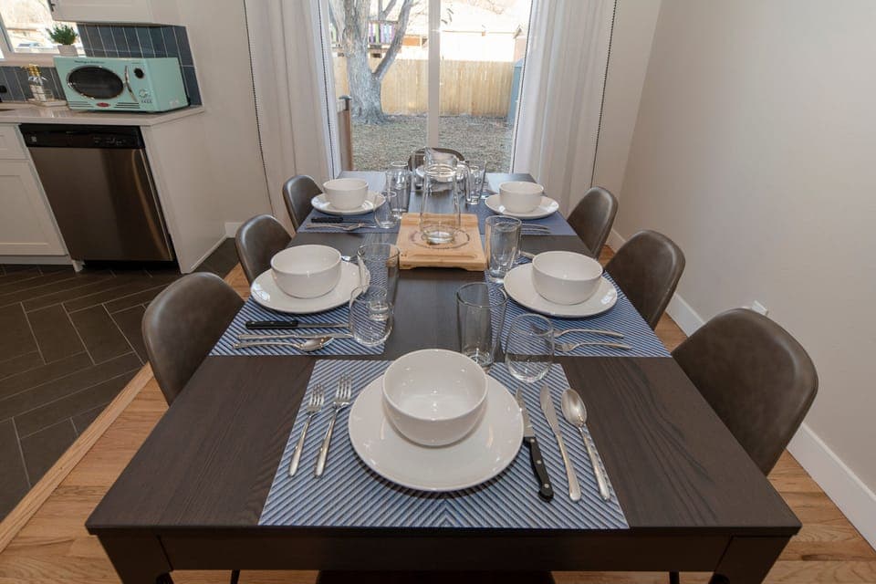 Enjoy a Meal, Seating for 8.