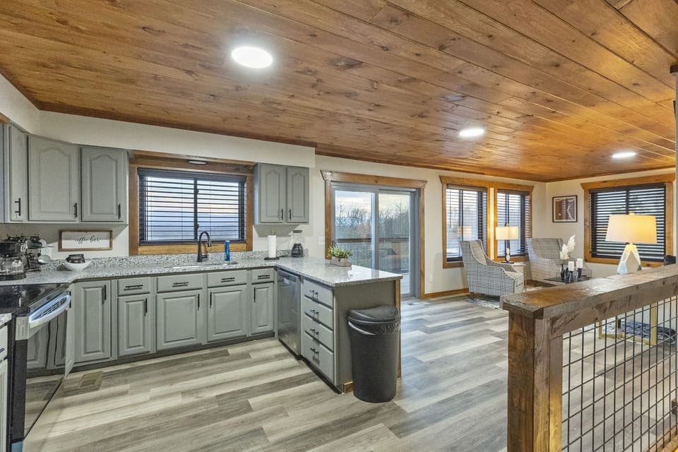 Kitchen area in main house