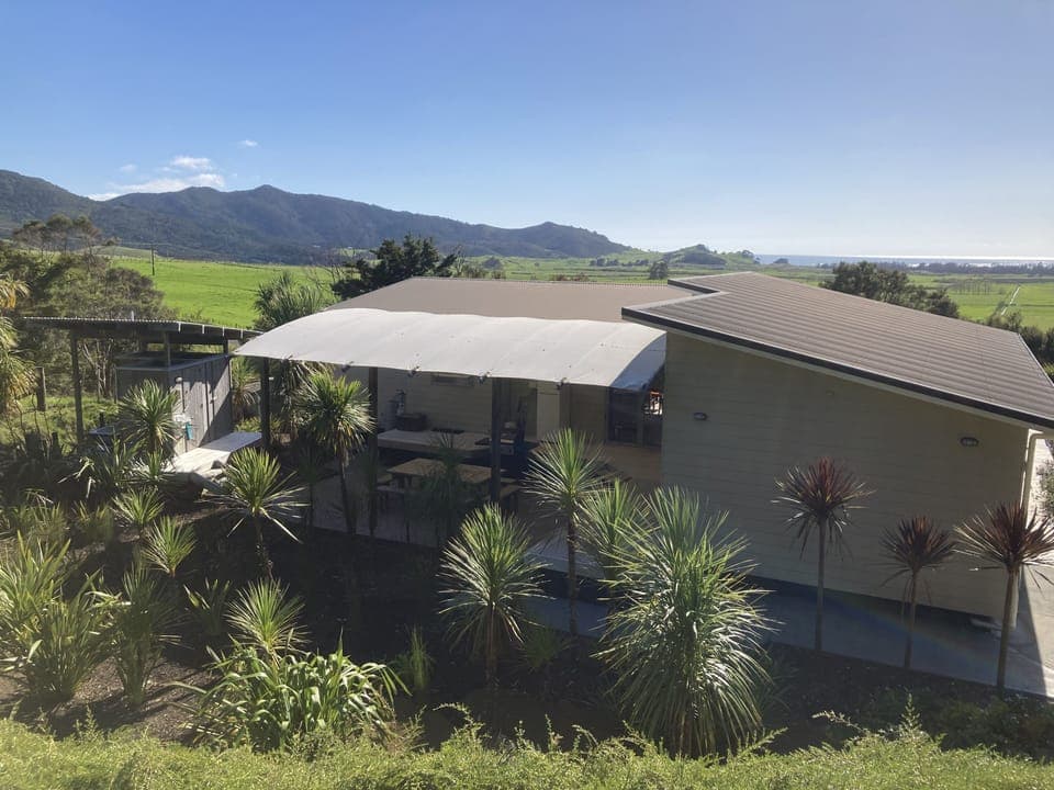 View of the house from the back garden