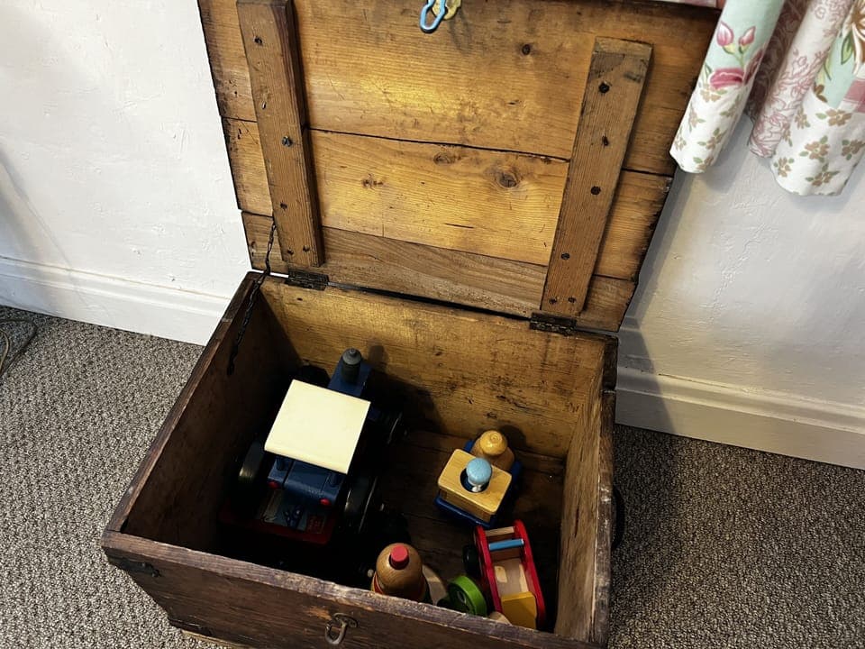 Toy box in study