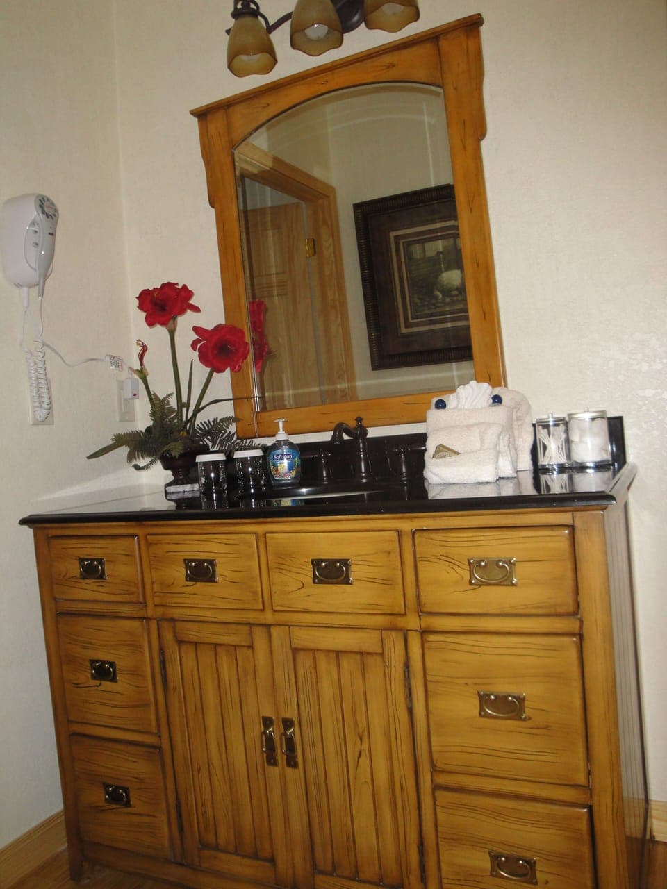 Cabinet, Furniture, Sideboard, Indoors, Flower