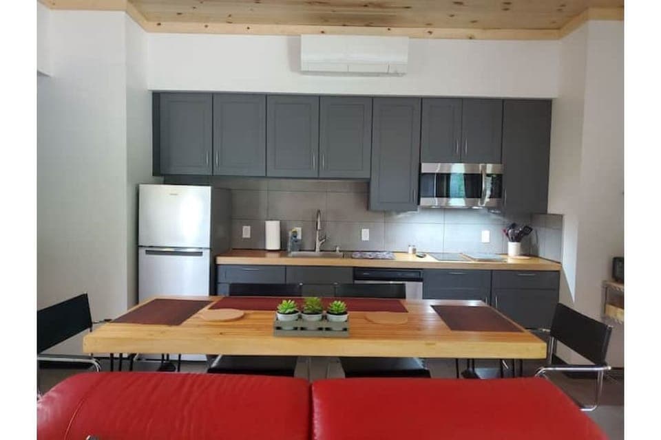 Kitchen and dining area