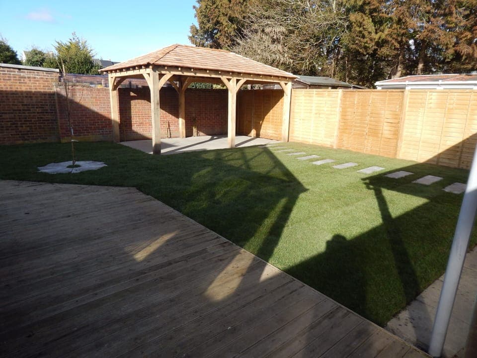 Outside resting/ BBQ area