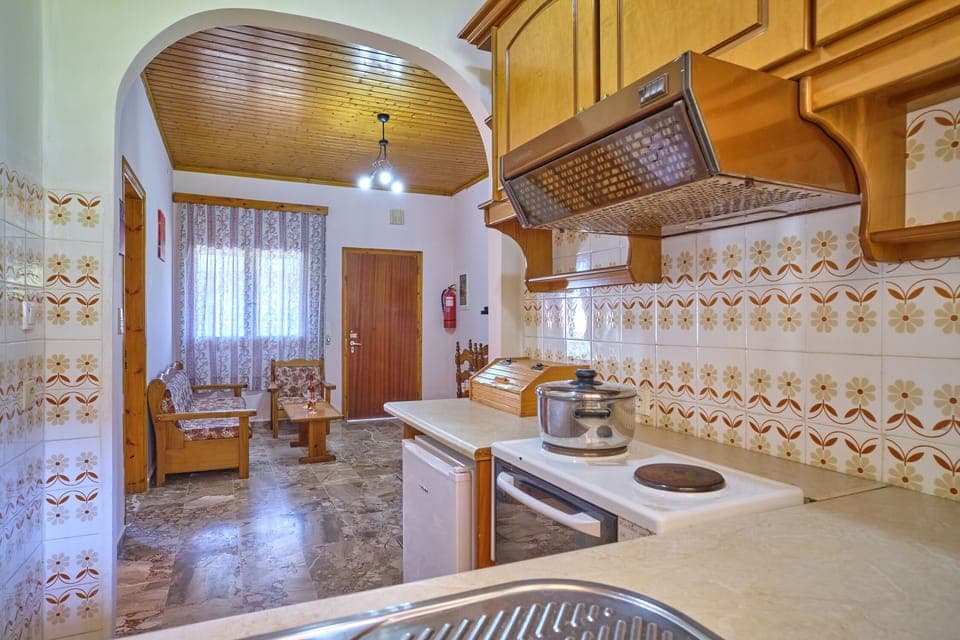 Theodora Apartment 2 Agios Stefanos Corfu Kitchen 