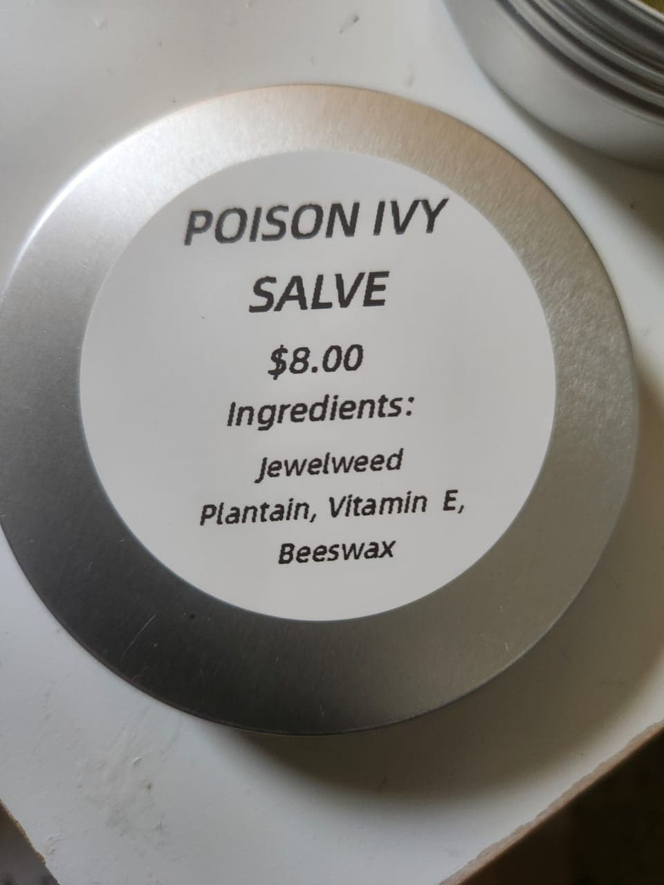 Poison  Ivy salves available  for my guests