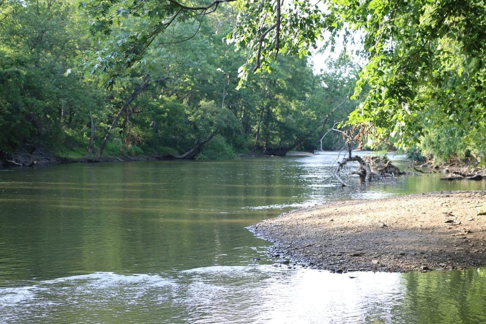 90 ft of Mohican riverfront on our property
