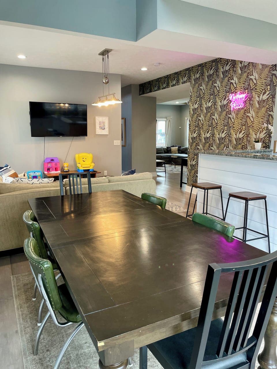 Dining Area open to kitchen and living room 2
