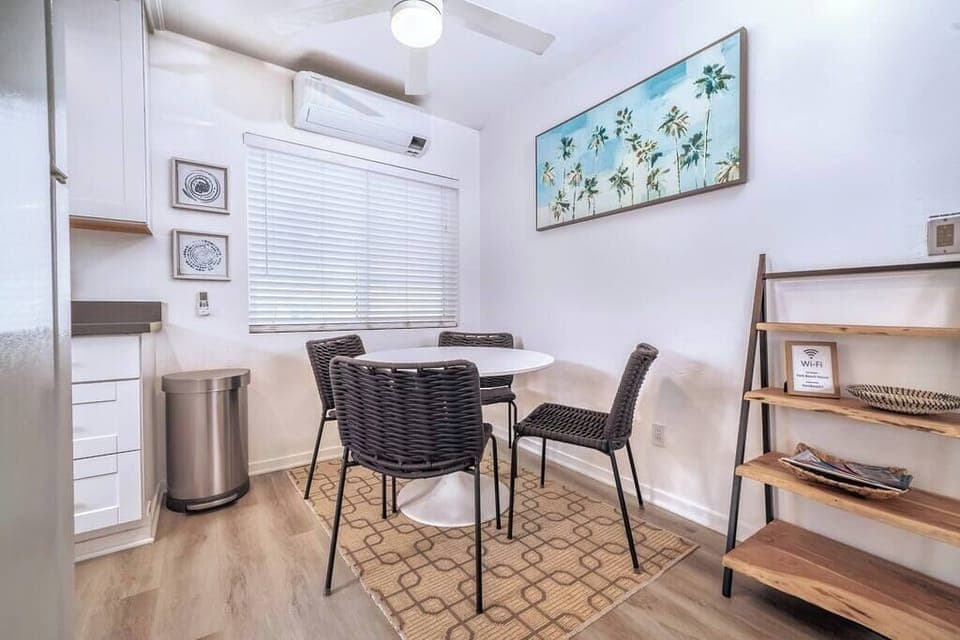 Dining table in Unit 2.