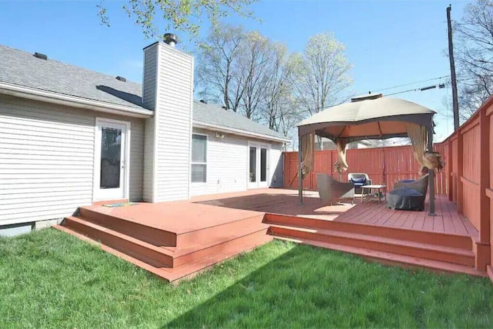 Backyard and Deck