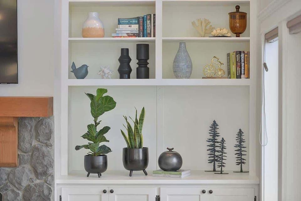 Open plan living room with spectacular views on the main floor.
