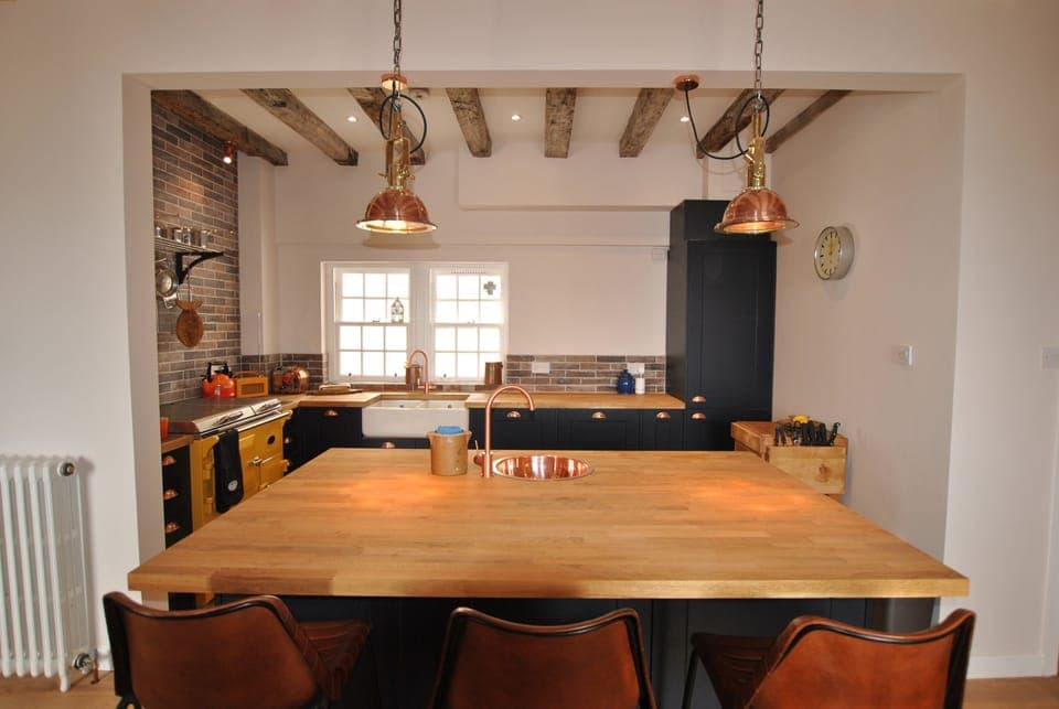 The well equipped kitchen has plenty space to cook together