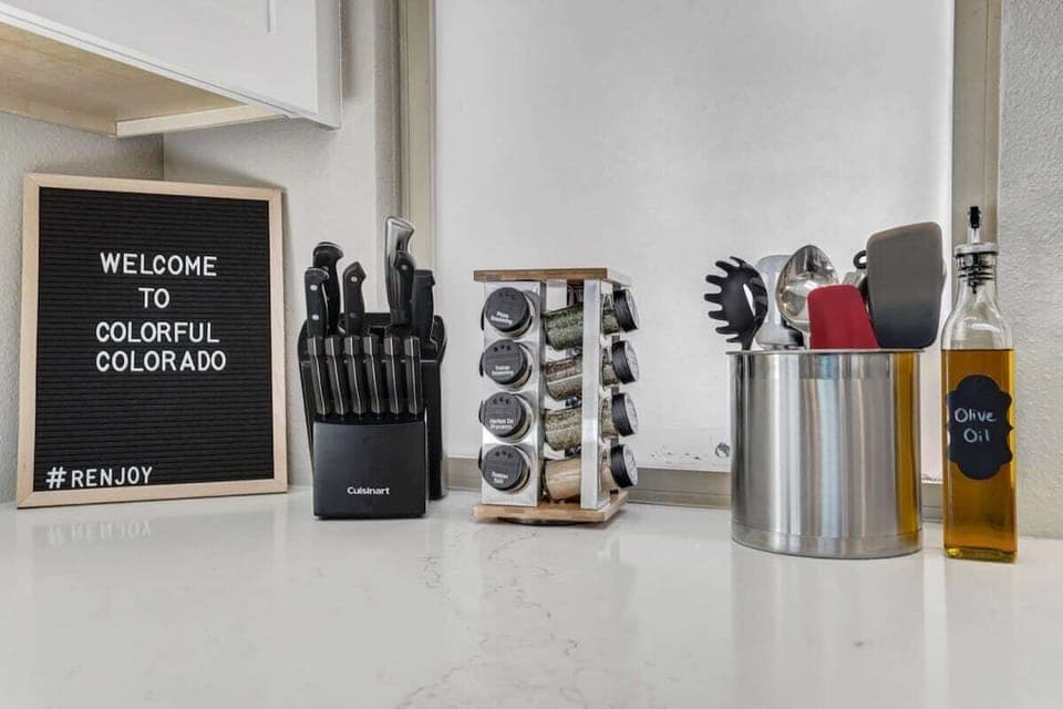 Enjoy our well-stocked spices and complimentaries for cooking