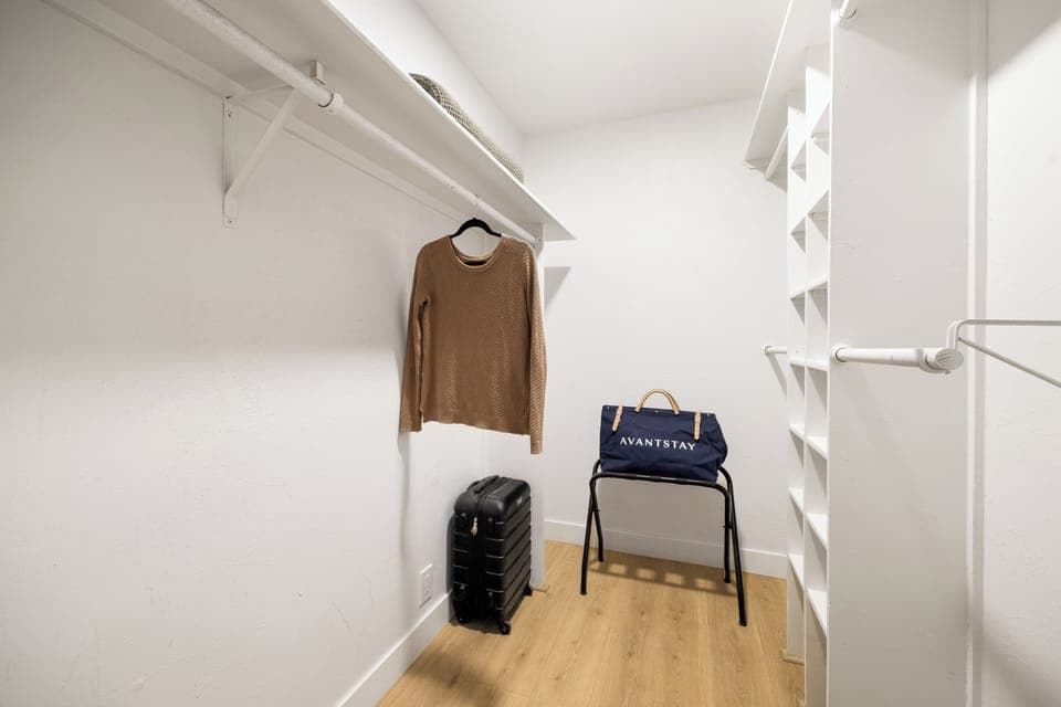 Walk-in closet.