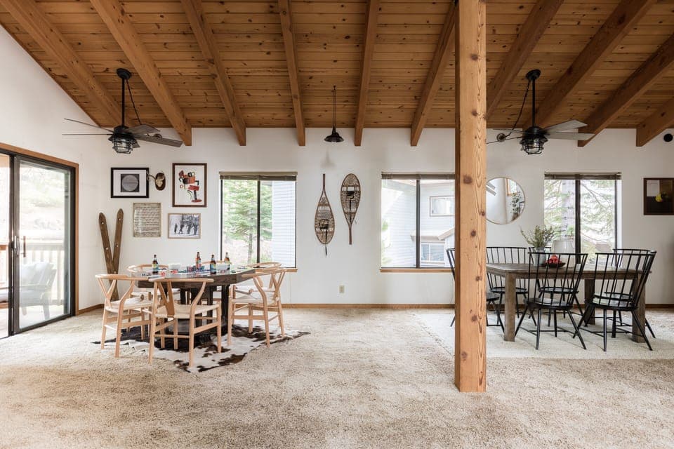 Game table and dining table.