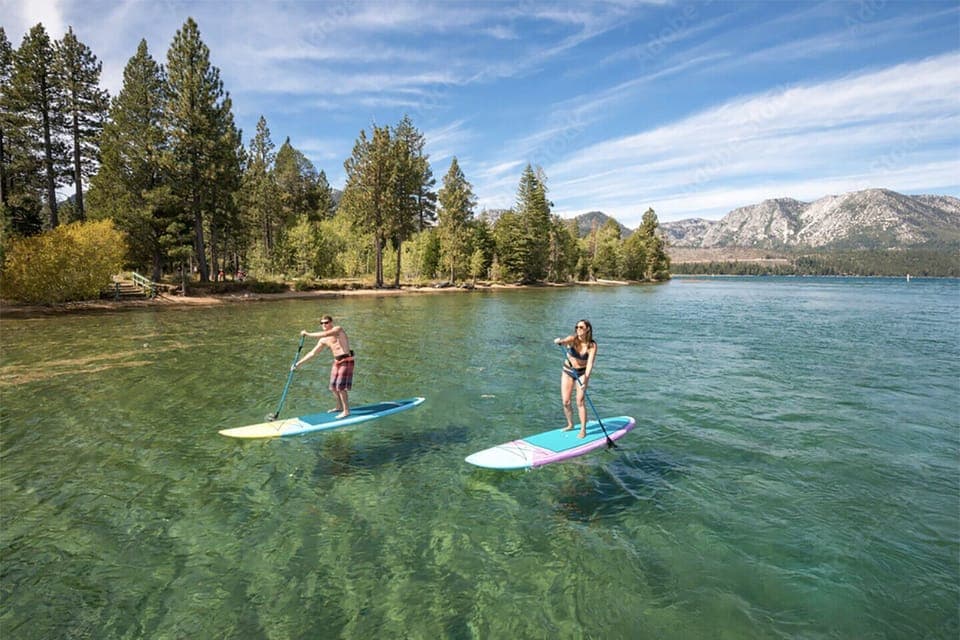 Stand-Up Padel in the Nearby Lake