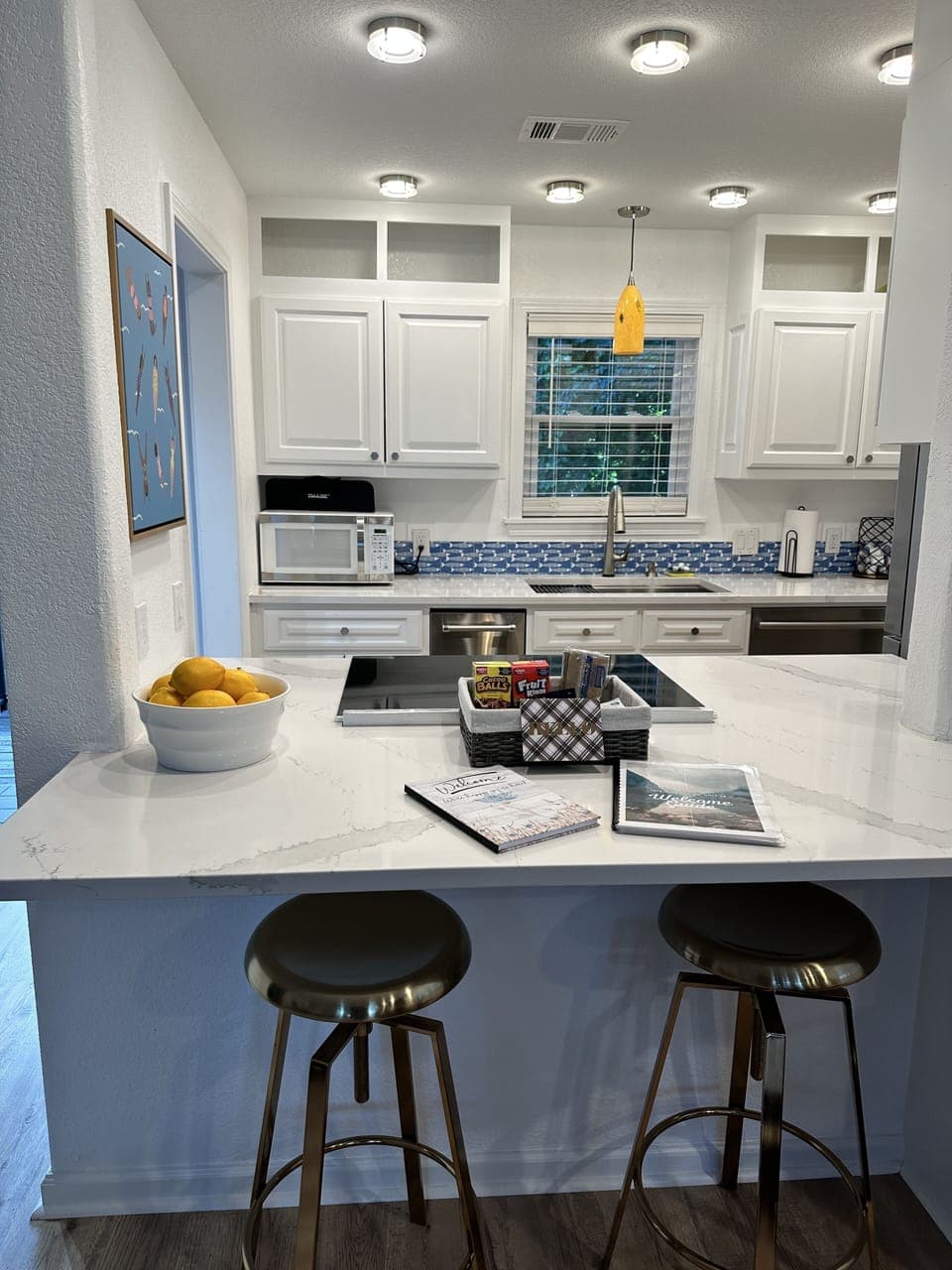 Kitchen and breakfast bar