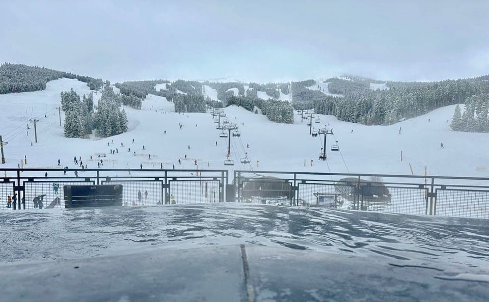 Upslope View from Outdoor Heated Pool/HotTub