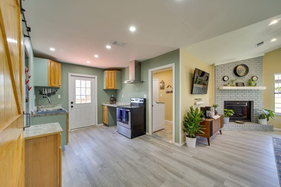 Kitchen | Single-Story Home | Keyless Entry | Private Hot Tub