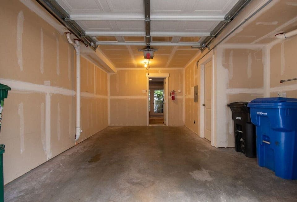 Spacious compact garage.