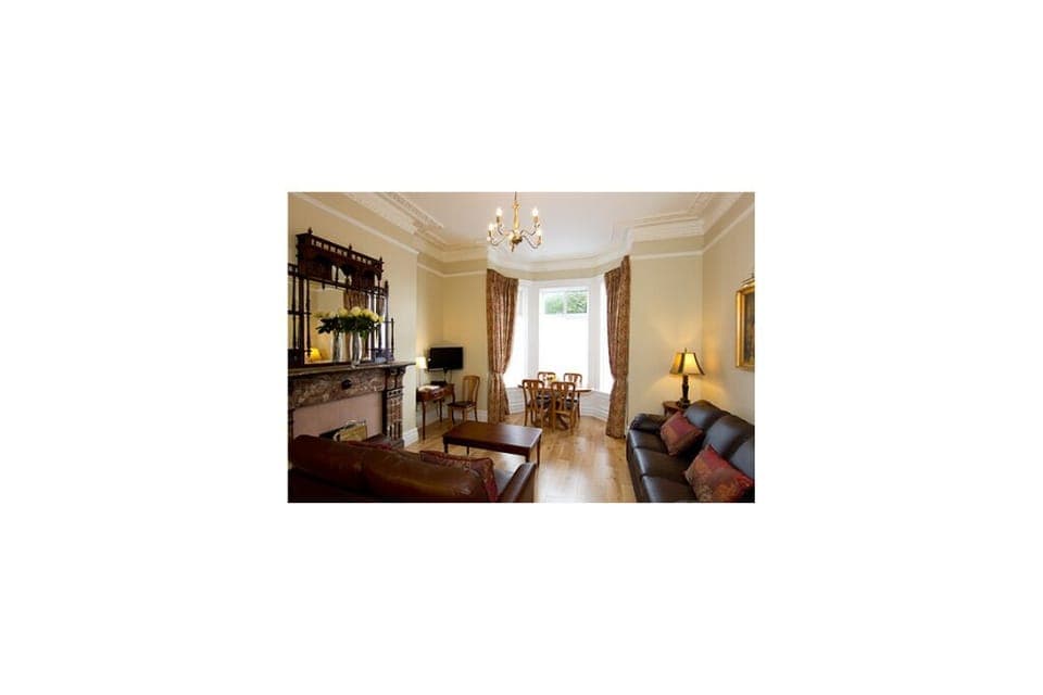 James Joyce dining area and living area