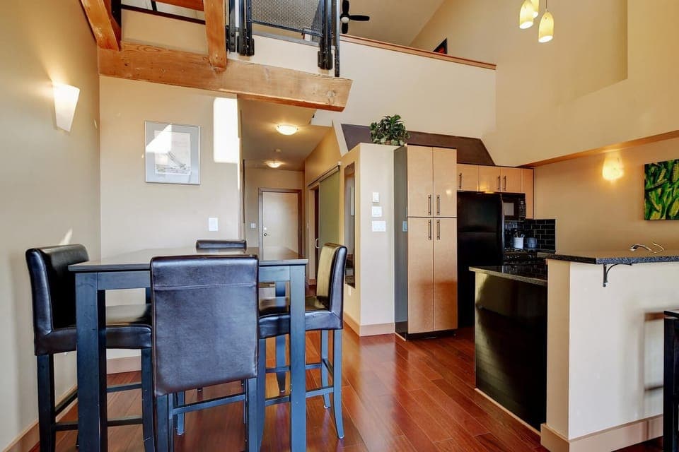 Kitchen and dining area for four