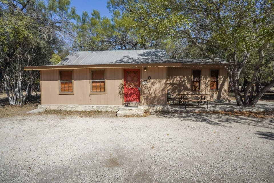 Front exterior view of cabin