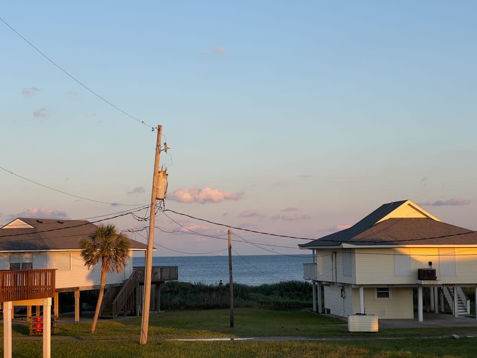 Sunset view from the upper deck.
