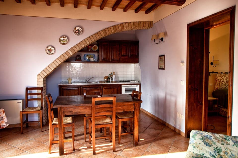 Dining area with kitchenette