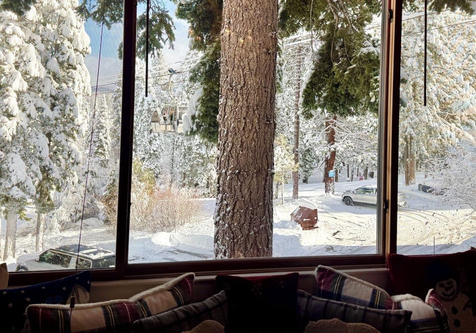 View from my Window, gondola riding by.