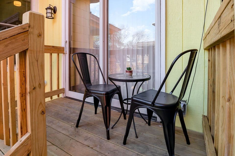 Small deck area