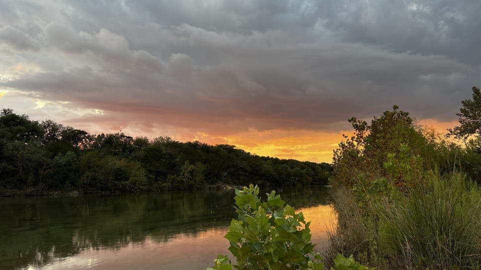 Sunsets out here are gorgeous!  The pictures don't even do them justice.