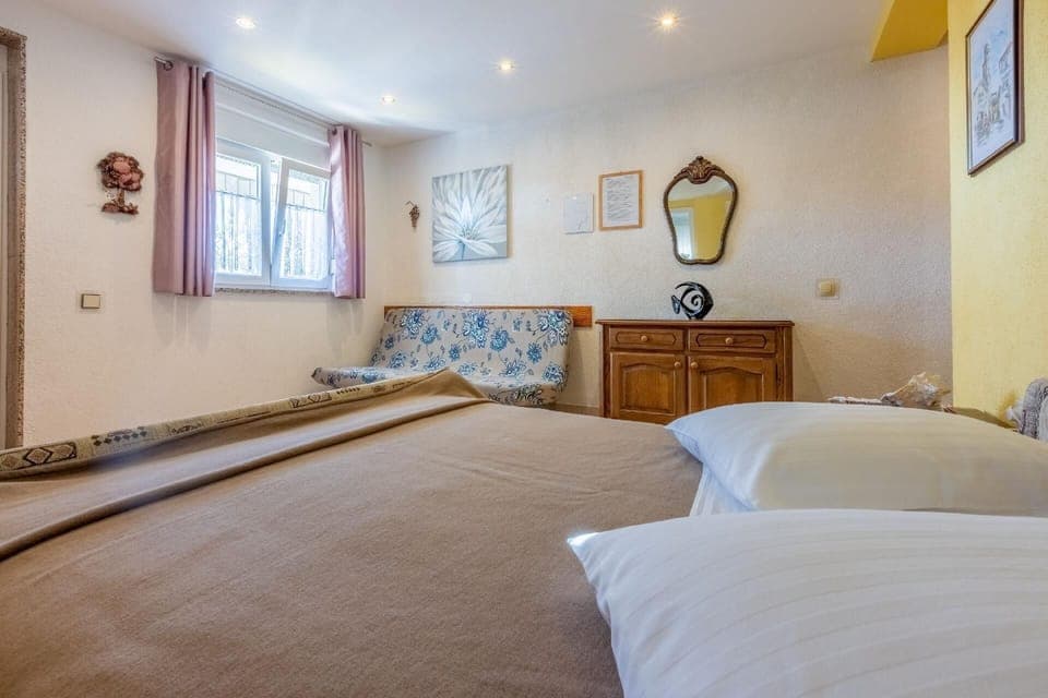 Sleeping area. The bedroom