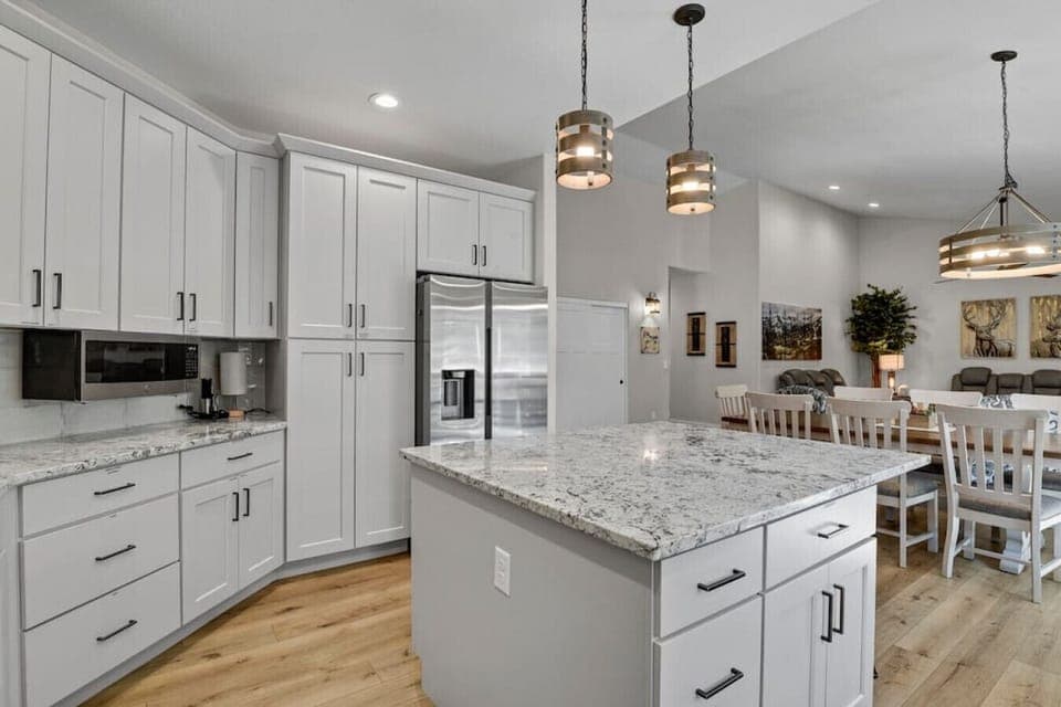 Another view of the stocked kitchen