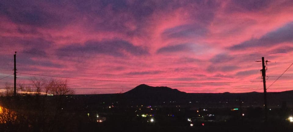 Evening Sunset from the front