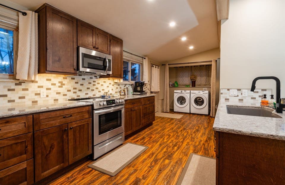 Enjoy the convenience of in-unit laundry
